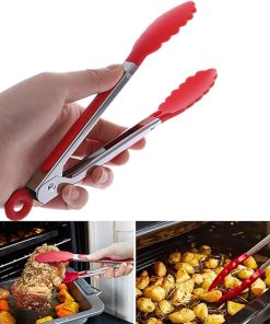 Bag Clips for Food Non-Slip Silicone Bread Salad Tong Tongs Heat-Resistant Food Tong Creative Serving Tong Kitchen Tools BBQ Tools Accessories 2