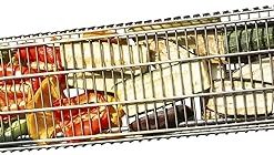 KANKA Grill XL 100% Stainless Steel Grilling Basket – Double Size for BBQ, Fish, Steak, Kebab & Vegetables – Adjustable Levels, Outdoor BBQ Accessory, Dishwasher Safe