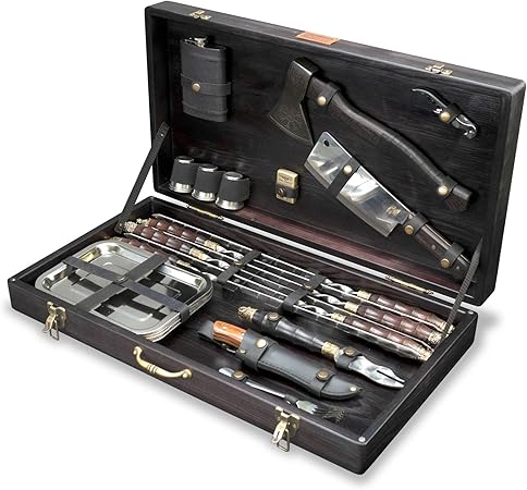 Grill Set with Case – Outdoor Grill Accessories for Barbeque – Premium BBQ Tool Sets Grilling Supplies – Outdoor Grilling Gear – Grill Utensils Set Jotun Grill Set with Case - Outdoor Grill Accessories for Barbeque - Premium BBQ Tool Sets Grilling Supplies - Outdoor Grilling Gear - Grill Utensils Set Jotun