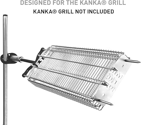 KANKA Grill XL 100% Stainless Steel Grilling Basket – Double Size for BBQ, Fish, Steak, Kebab & Vegetables – Adjustable Levels, Outdoor BBQ Accessory, Dishwasher Safe 2 KANKA Grill XL 100% Stainless Steel Grilling Basket – Double Size for BBQ, Fish, Steak, Kebab & Vegetables – Adjustable Levels, Outdoor BBQ Accessory, Dishwasher Safe - Image 2
