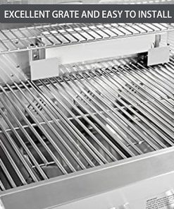 Charbrofire 16517 Grill Grates Replacement Parts for Bull 5 Burner Grill Parts Bull Angus 57568 57569 57568CE 57568AGA 57569CE 65073 Lion Premium 90000 90000 Stainless Steel Cooking Grates 5 Pieces 2