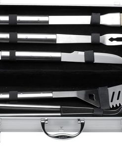 Berghoff 6 PIEZAS BBQ Set MALETIN 1108180 Stainless Steel