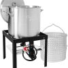 LUE BONA Foldable Outdoor Grill Cart with 2 Total Lock Casters, Stainless Steel Pizza Oven Stand, Rolling BBQ Table and 3 Shelf Folding Kitchen Island, Black 3