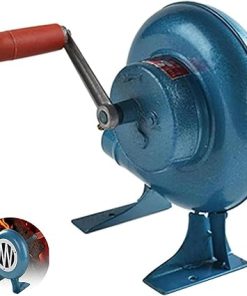 Hand Crank Blacksmith Forge Blower - Iron Gear Popcorn Fan Manual Fan, Portable Cooking BBQ Air Blower, Coal Lighter Grill Blower Tool, for Camping/Hiking/Outdoor BBQ Blowers Accessories(250W)