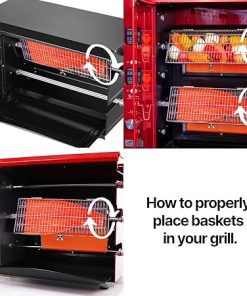 Brazilian Flame Stainless Steel Flat Basket Barbecue Net Tube Wire Mesh Grill Basket, Rolling Grilling Tool for Fish, BBQ Accessories Portable Outdoor Camping Picnic Cookware 2