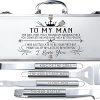 Large Grilling Basket Set – 3 Stainless Steel Kabob Baskets with Removable Handle & Scrubber Sponge – Heavy-Duty Grill Accessory for Veggies, Meat & More 4