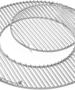 Grill Grate Replacement 8835 for Weber, Upgraded 22.5 Inch Charcoal Grills, Kettle, Performer, Master-Touch, Gourmet BBQ System Hinged Cooking Grate Grids 21.5" BBQ Cooking Grate for Weber