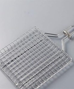 Barbecue Grilling Basket,304 Stainless Steel Grilled Fish Clip Home Bold Encrypted Clip Tool