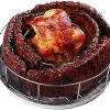 BBQ Guru Rib Rings | Rib Rack for Smoking/Grillings Holds 5 Ribs and a Whole Chicken