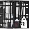 SEFAX 18 Piece Cookware Kit, Portable Camping Kitchen Utensil Set - BBQ Tools Set, Grill Accessories, Perfect for Travel, Picnics, RVs, Camping, BBQs, Parties