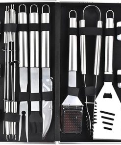 SEFAX 18 Piece Cookware Kit, Portable Camping Kitchen Utensil Set - BBQ Tools Set, Grill Accessories, Perfect for Travel, Picnics, RVs, Camping, BBQs, Parties