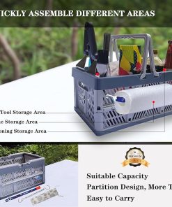 BBQ Sauce&Tools Storage Basket it more convenient for you to carry barbecue sauce tools outdoors, on the beach, and on barbecues, and it is easier to store barbecue sauce tools. 2