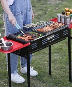 s Barbecue Outdoor Household Barbecue Tools Portable BBQ Party Cooking Camping Picnic Travel Roast Meat Stove 2