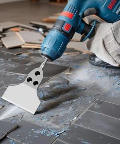 Chromoly Steel Floor Scraper, Remover Tool, 7.3/185 Mm, Compatible with Firecore & Multi-Brand Drills 2