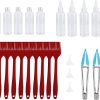 Portable BBQ Tools Set, Aluminium Grill Accessories Kit with Brush Clip Cap Pot Tip Spout Pot Funnel, Outstanding for Barbecue Lovers, Indoor Kitchen and Camping Outdoors