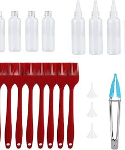 Portable BBQ Tools Set, Aluminium Grill Accessories Kit with Brush Clip Cap Pot Tip Spout Pot Funnel, Outstanding for Barbecue Lovers, Indoor Kitchen and Camping Outdoors