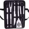 SEFAX Portable Grilling Utensil Kit, 5 PCS Barbecue Tool Set with Storage Bag - BBQ Tools Set, Grill Accessories for Travel, Picnics, RVs, Camping, BBQs, Parties