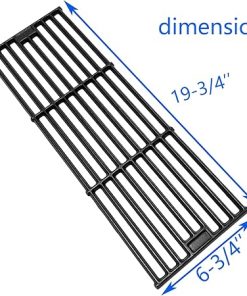 19-3/4″ Cast Iron 4 Cooking Grates Replacement for Chargriller 2121, 2123, 2222, 2828, 3001, 3008, 3030, 3072, 3232, 3725, 4000, 4001, 4008, 4208, 5050, 5072, 5252, 9020 King Griller 3008, 5252 Grill 2