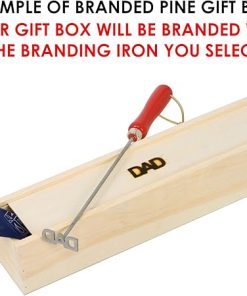 BBQ Fans Sun Branding Iron for Steak, Buns, Wood & Leather | Includes Pine Gift Box 2