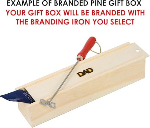 BBQ Fans Sun Branding Iron for Steak, Buns, Wood & Leather | Includes Pine Gift Box - Image 2