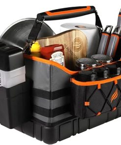 Griddle Tool Bundle – Cook and Carry Caddy + Deluxe Stainless Steel 6-Piece Spatula Griddle Set – Perfect for Outdoor BBQ, Camping, and Tailgating 2