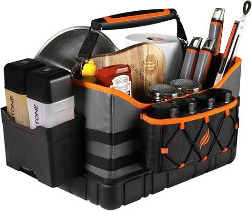 Griddle Tool Bundle - Cook and Carry Caddy + Deluxe Stainless Steel 6-Piece Spatula Griddle Set - Perfect for Outdoor BBQ, Camping, and Tailgating - Image 2