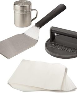 Cuisinart Smashed Burger Kit + Lodge Reversible Grill/Griddle (9.5″ x 16.75″) 2