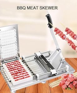 49 Hole Barbecue Kebab Tool, Stainless Steel Barbecue Kebab Making Box, Barbecue Grill Kitchen Accessories Tool 2