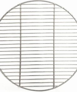 BBQ Grill Mesh 304 Stainless Steel round BBQ Grill Mesh Home Roast Nets Bacon Grill Tool Iron Nets barbecue accessories BBQ Mat Grid(46cm Diameter)