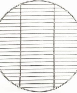 BBQ Grill Mesh 304 Stainless Steel round BBQ Grill Mesh Home Roast Nets Bacon Grill Tool Iron Nets barbecue accessories non-stick BBQ Mat Grid(47cm Diameter)