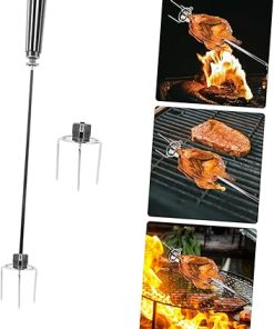 TOYANDONA 3 Sets Air Fryer Forks Roast Chicken Forks Stainless Steel Bbq Grilling Tool 2
