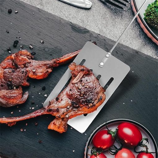 Three Piece Set Of Stainless Steel Grill Outdoor Household Shovel Fork Clip Barbecue Tool Set - Image 2
