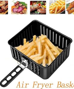 Fried Basket, Metal Black Fry Basket Kitchen Home French Fries Fry Basket Restaurant Snack Kitchen Tools Cooking Assistant Kitchen Cooking 2