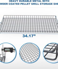 Upgrade Pellet Grill Storage Shelf for Traeger Pro Series 780 or Ironwood 885 Pellet Grill, Durable Power Coated Metal Bottom Shelf for Traeger Pellet Grill Accessories to Added Storage Space 2