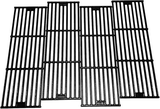 19-3/4" Cast Iron 4 Cooking Grates Replacement for Chargriller 2121, 2123, 2222, 2828, 3001, 3008, 3030, 3072, 3232, 3725, 4000, 4001, 4008, 4208, 5050, 5072, 5252, 9020 King Griller 3008, 5252 Grill