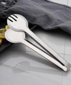 Bag Clips for Food Food Clips Stainless Steel Kitchen Clips Bread Clips Non-Slip Cooking Clips BBQ Salad Tools BBQ Kitchen Accessories Tongs 2