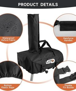 Ember 12 Pizza Oven Cover – Black, Waterproof, Polyester & PVC, Perfect Fit, Easy to Carry 2