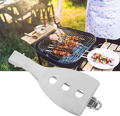 Stainless Folding Chef Spatula, Camping Spatula Folding Barbeque Grill Shovel Frying Stainless Steel Outdoor Cooking Utensil, Mini BBQ Barbecue Combo Tool Spatula 2 Stainless Folding Chef Spatula, Camping Spatula Folding Barbeque Grill Shovel Frying Stainless Steel Outdoor Cooking Utensil, Mini BBQ Barbecue Combo Tool Spatula - Image 2