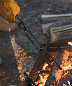 Carbon Steel Charcoal Tongs Fireplaces Firewood Pickers Barbecue Charcoal Pick Up Tool Metal Camping Barbecue Tongs 2