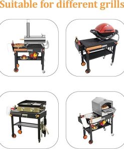 Grill Table, Blackstone Griddle Stand, Grill Carts Outdoor With Wheels, Used for Blackstone Griddle And Weber, Foldable Quickly Ninja Grill Stand Suitable for Travel/Camping 2