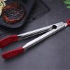 Barbecue Tongs Stainless Steel Food Barbecue Clips Bread Fried Steak Spout Kitchen Meat Grill Buffet Clip 4