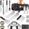 Gentlemen’s Hardware – Detachable 5-in-1 King of the Grill BBQ Multi-tool, For At Home or On The Go, Stainless Steel, Versatile, Convenient 4