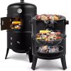 BBQ BBQ Grill 3 in 1 Outdoor Vertical Portable Meat Cooker Accessories