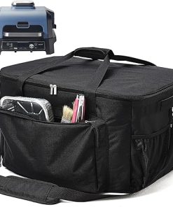 Carry Bag for Ninja Woodfire Pro XL Outdoor Grill, Accessories for Ninja Wood Fire Smoker Grill OG900/800 Series, Padded Carrying Case with Muti-Pockets and Shoulder Straps, Water-Resistant (Bag Only)