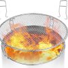 Fire Pit Cooking Grate for Solo Stove Bonfire 19.5 Inch, 304 Stainless Steel Grill Grate Accessory with Removal Tools for Bonfire Stove 19.5" for Outdoor Fire Pits and Camping Accessories