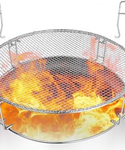 Fire Pit Cooking Grate for Solo Stove Bonfire 19.5 Inch, 304 Stainless Steel Grill Grate Accessory with Removal Tools for Bonfire Stove 19.5" for Outdoor Fire Pits and Camping Accessories