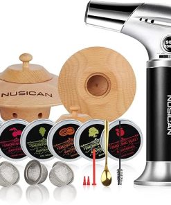Cocktail Smoker Kit with Torch 6 Flavors Wood Chips
