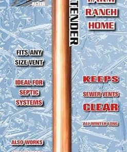 17 in. L Copper Sewer Vent Defroster Extender