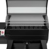 HARFINGTON 2pcs Square BBQ Grill Net 19x62cm Stainless Steel Cross Wire Barbecue Mesh Mat for Baking Smoking Charcoal Grilling Roasting 3