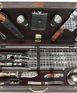 Barbeque Grill Accessories for Outdoor Grill - Grill Utensils Set - Premium Barbecue Tool Sets Grilling Supplies - Outdoor Grilling Gear - BBQ Supplies with Case Bison
